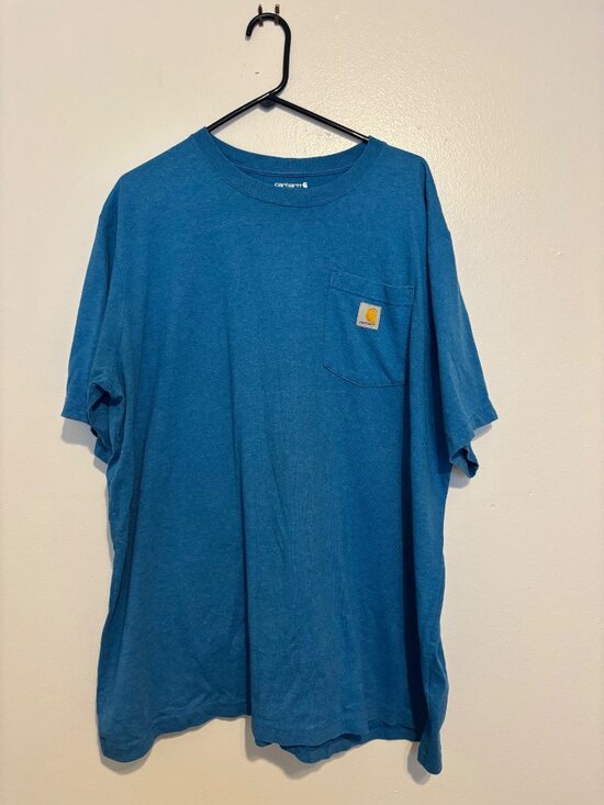 Carhartt Other - Carhartt 1889 Graphic Pocket T-Shirt 2XL Blue Relaxed Fit Workwear